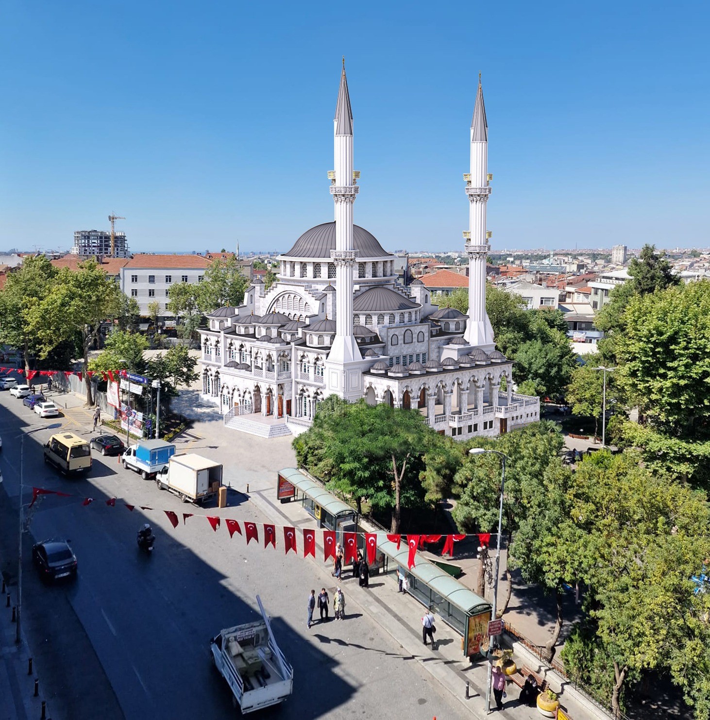 Bayrampaşa’nın simge yapısı Hoca Hayri Efendi Merkez Camii yenileniyor