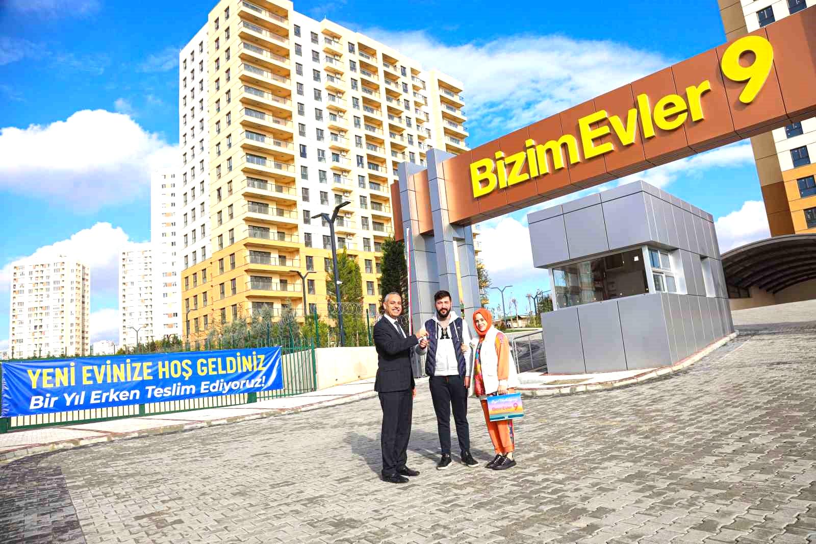 Bizim Evler 9 ve 10’da daire teslimleri 1 yıl erken başladı