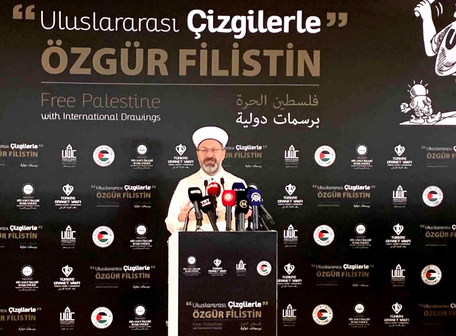 Diyanet İşleri Başkanı Erbaş: “Filistin insanlığın vicdanını kanatan acılara sahne olmakta, İslam ülkeleri yeterince tepki veremedi”