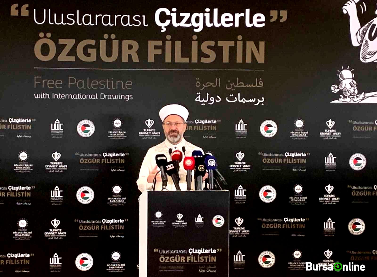 Diyanet İşleri Başkanı Erbaş: "Filistin insanlığın vicdanını kanatan acılara sahne olmakta, İslam ülkeleri yeterince tepki veremedi"