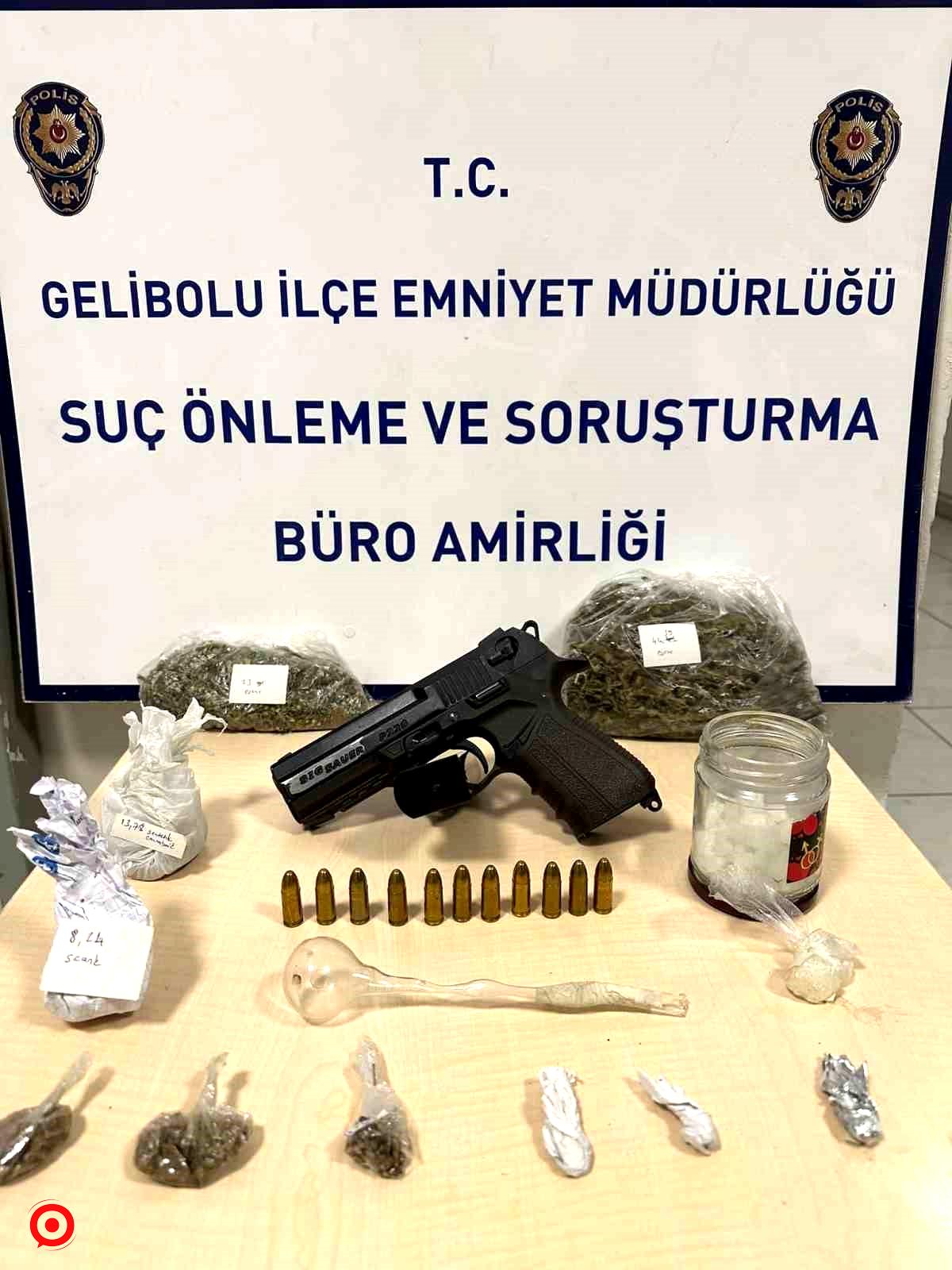 Gelibolu’da uyuşturucu operasyonuna 1 tutuklama