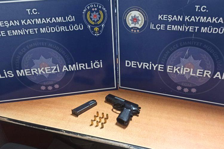 Edirne'nin Keşan ilçesinde polis