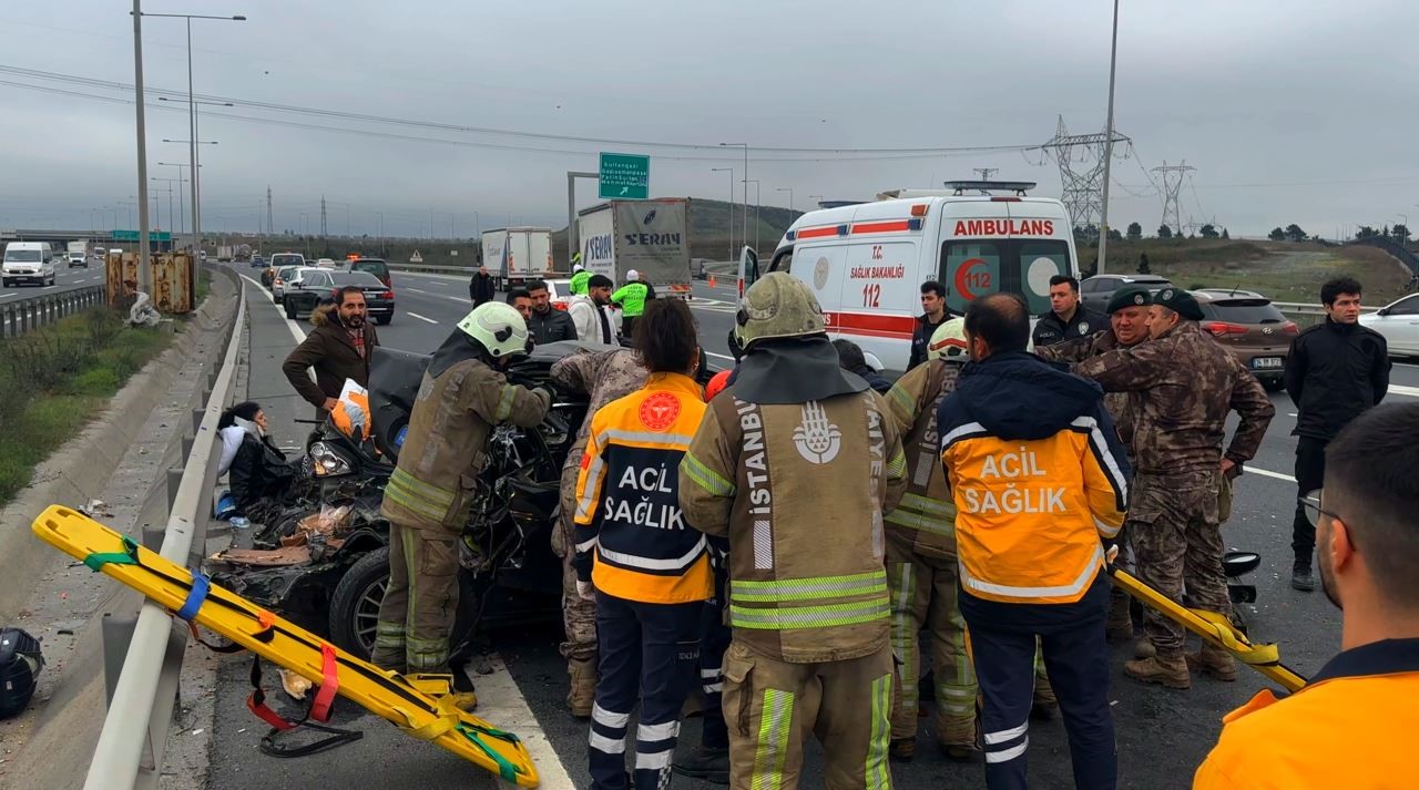 Kuzey Marmara Otoyolu’nda feci kaza: 1 ölü, 3 yaralı