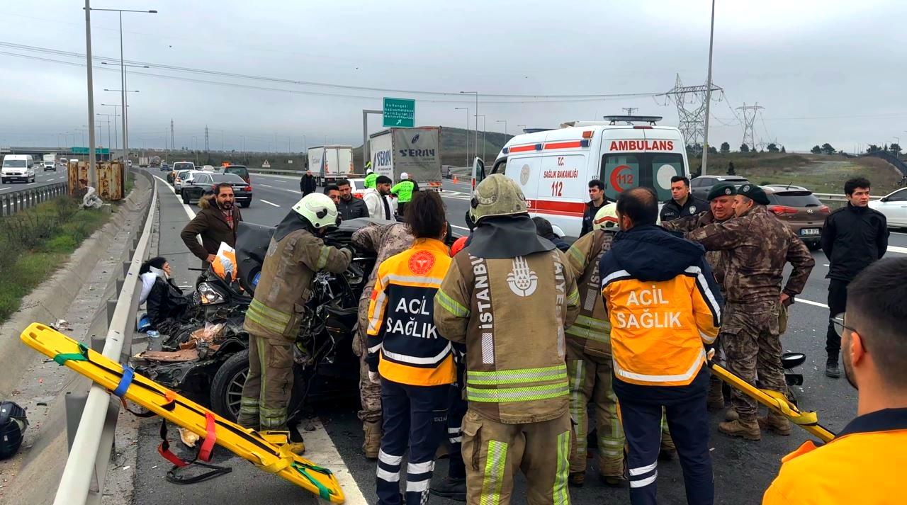 Kuzey Marmara Otoyolu’nda feci kaza: 1 ölü, 3 yaralı