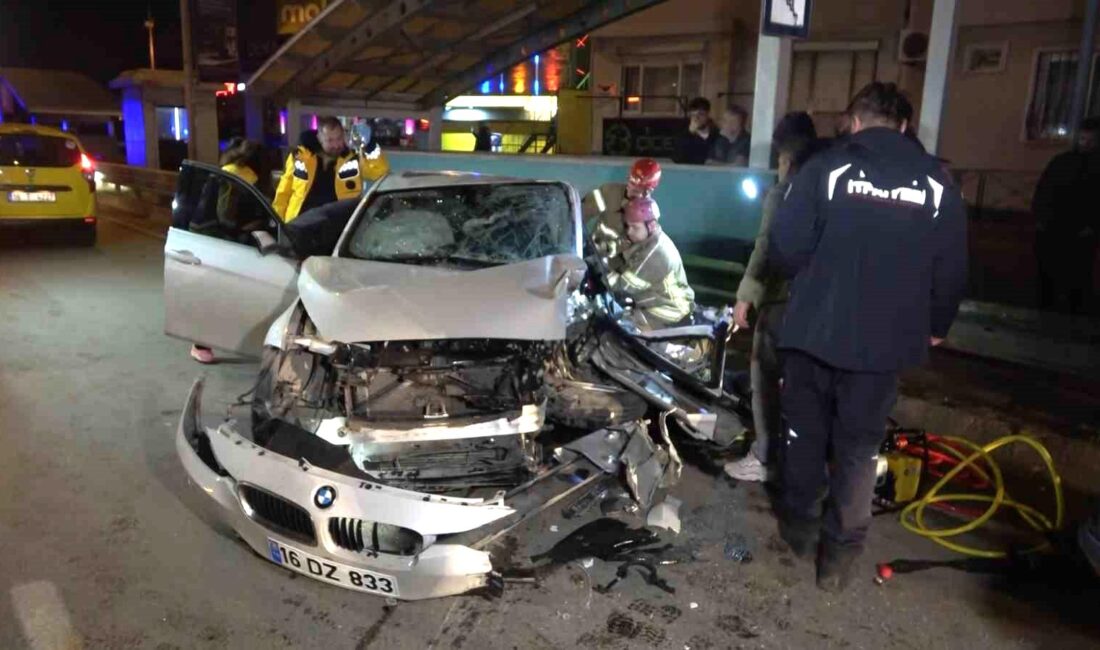 Bursa’da şoförünün denetiminden çıkan