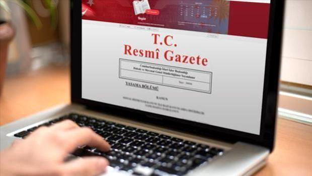 Resmi Gazete'de yayımlanan yönetmelik,