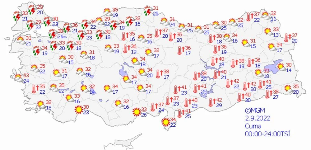 Yağışlı sistem hafta sonu