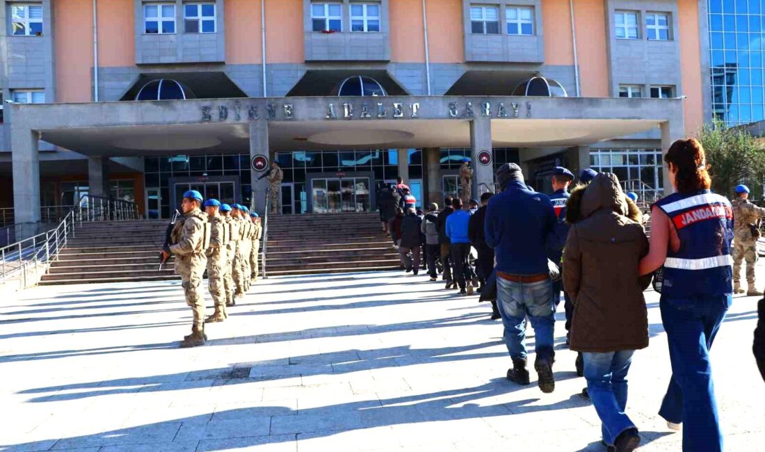 Edirne’de jandarma ekiplerinin yaptığı