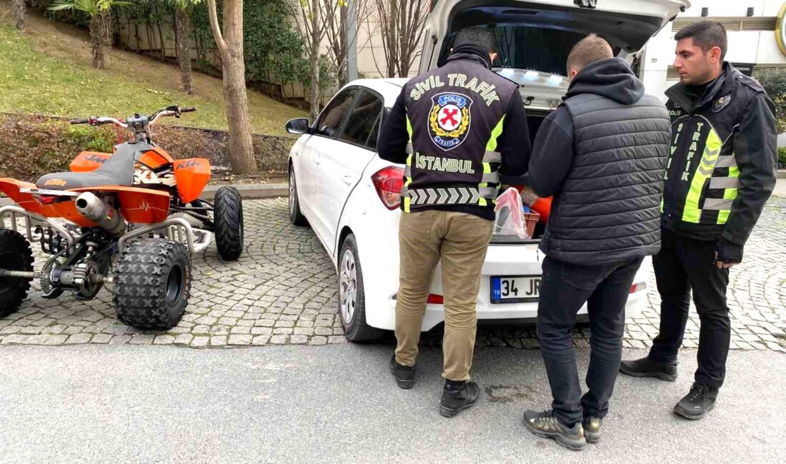 Ataşehir’de off road motosikletiyle