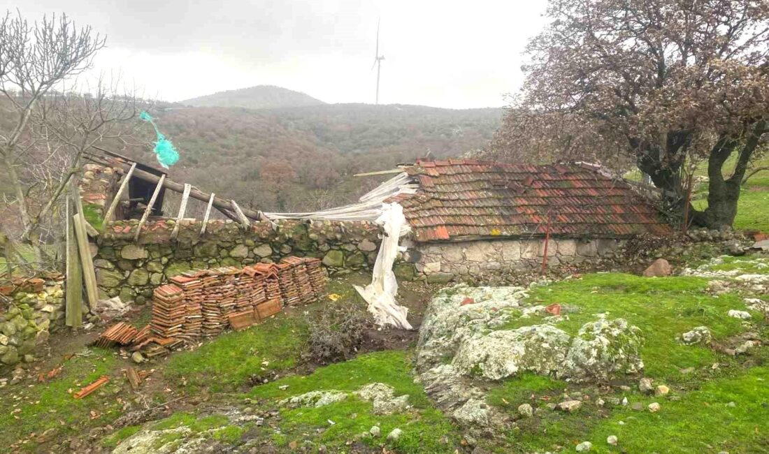 Çanakkale’nin Ayvacık ilçesinde fırtına