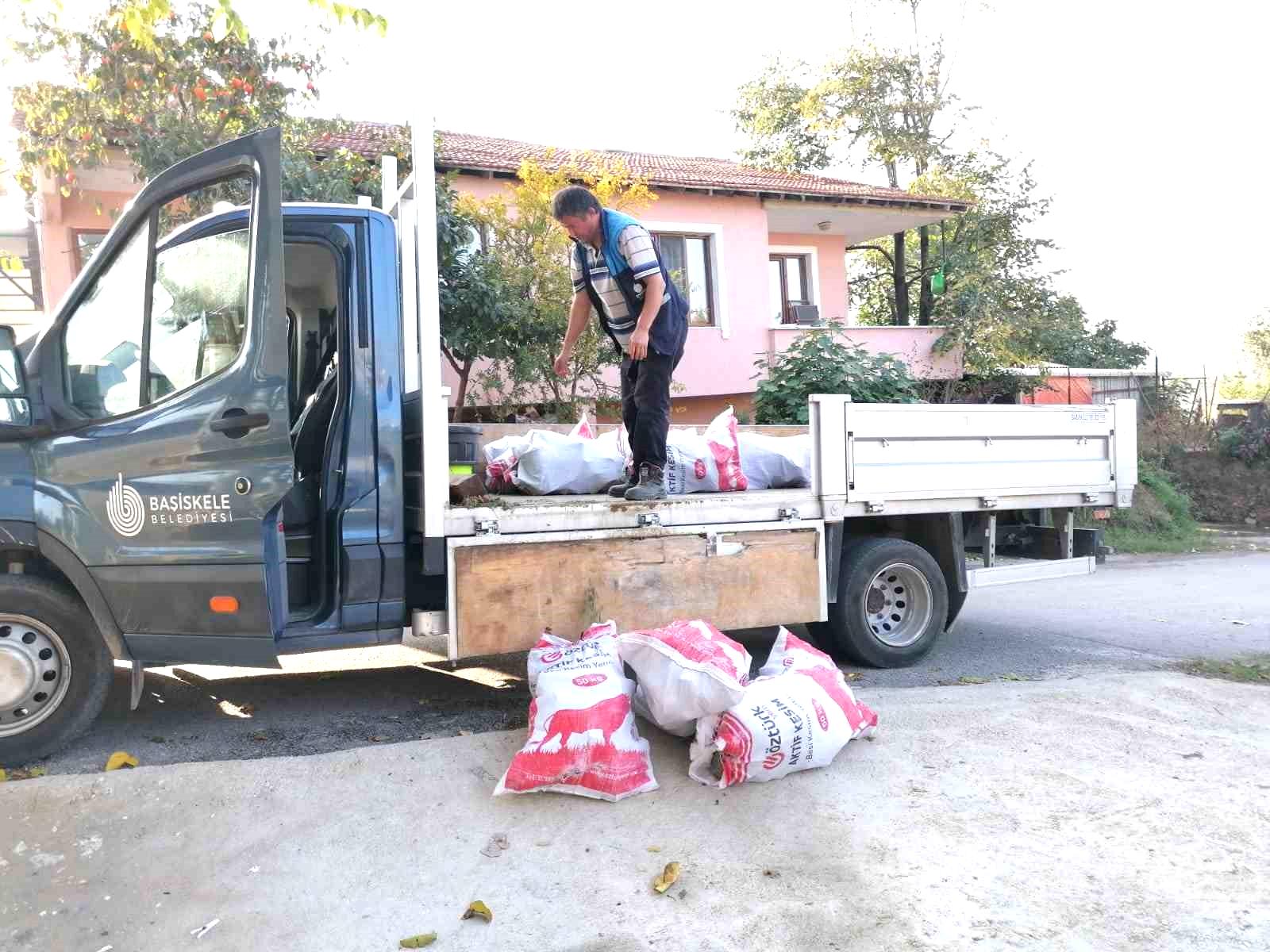 Budanan ağaçlar ihtiyaç sahiplerine yakacak oluyor