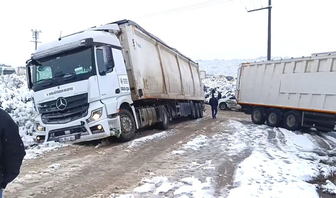 Bursa’da yağan kar sonrası