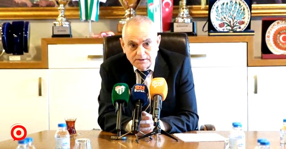 Bursaspor Başkanı Recep Günay: “120 milyon TL faiz ödüyoruz”