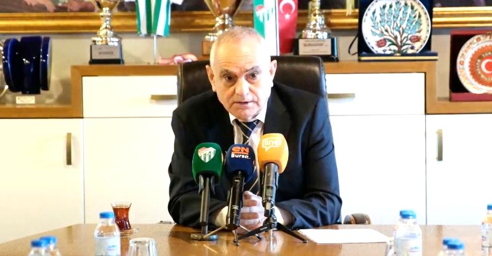 Bursaspor Başkanı Recep Günay: “120 milyon TL faiz ödüyoruz”