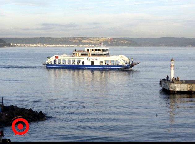 Çanakkale-Eceabat hattında bazı feribot seferleri iptal edildi