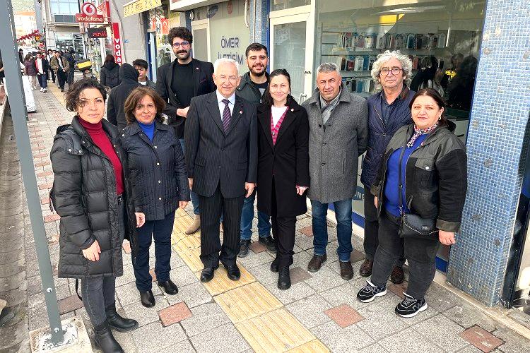 CHP Gemlik esnaf ziyaretlerini sürdürüyor