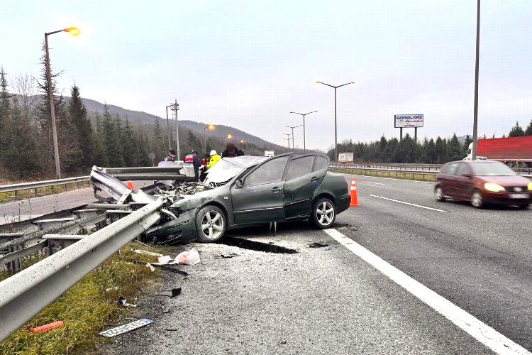 Düzce Anadolu Otoyolu’undaki kazadan