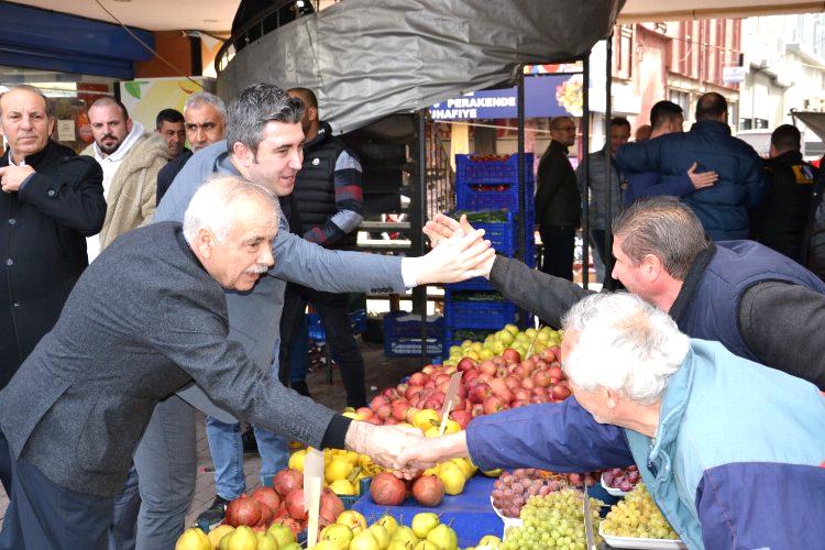 Edirne Keşan’da CHP’li Özcan’a yoğun ilgi