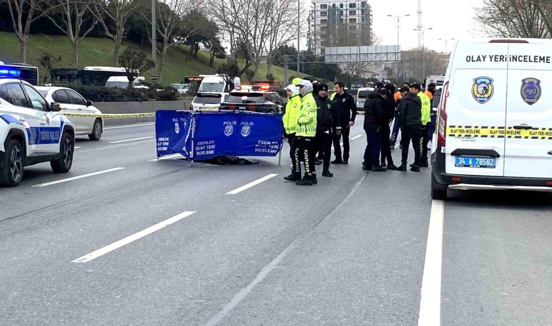 Esenler’de üstgeçitten O-3 Otoyolu’na