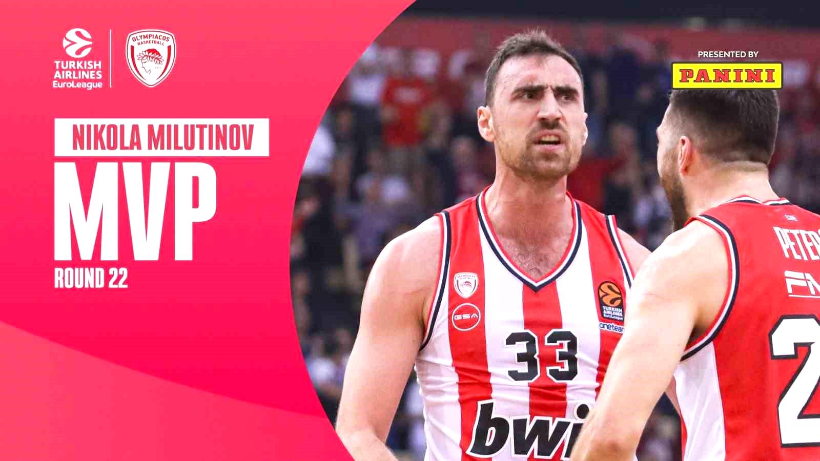 Euroleague’de haftanın oyuncusu Nikola Milutinov oldu