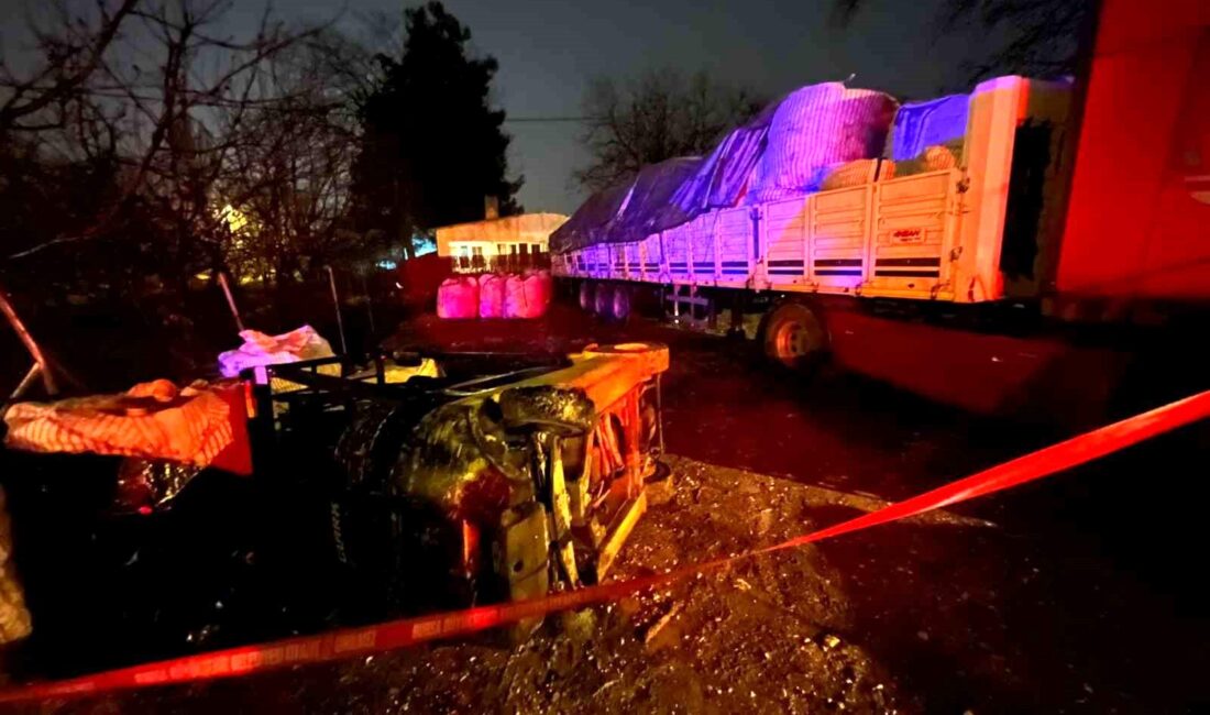 Bursa’da forklift ile tıra