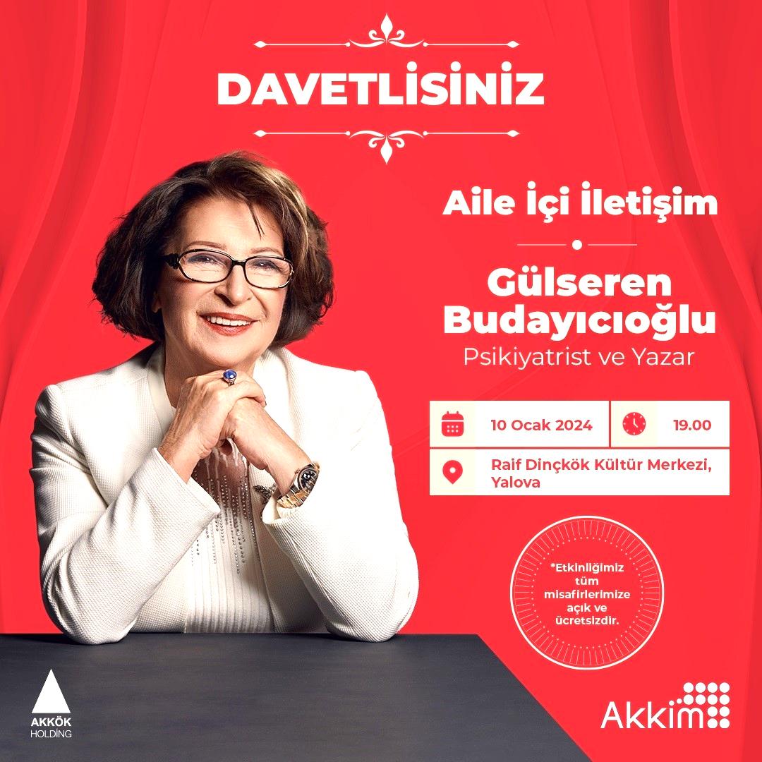 Gülseren Budayıcıoğlu Yalovalılarla buluşacak