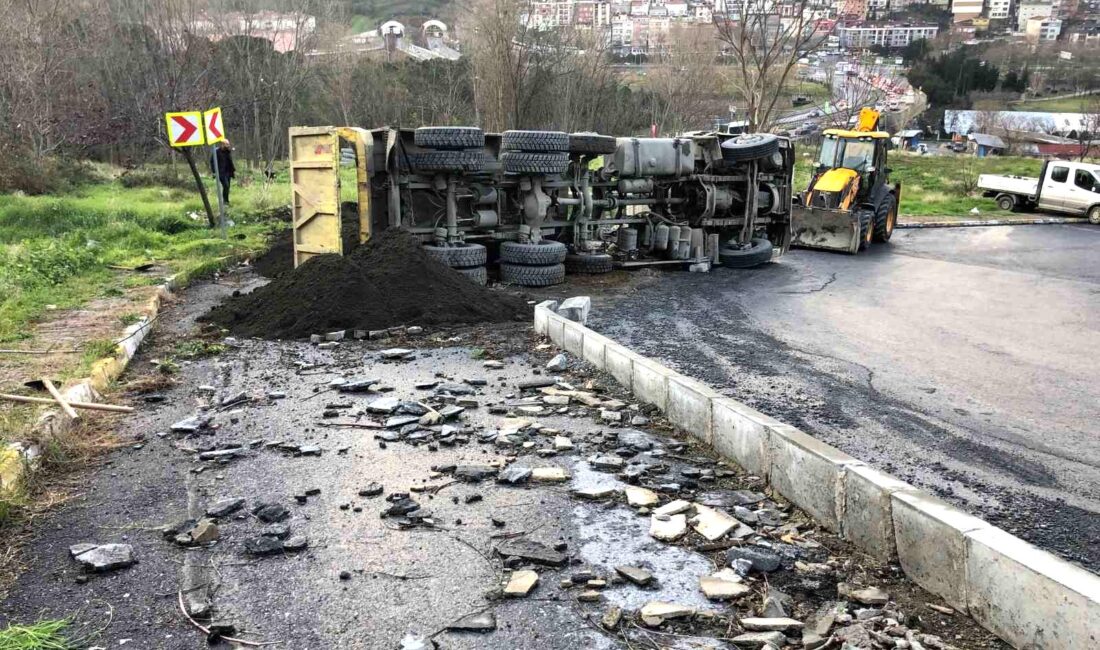 Kağıthane’de kum yüklü hafriyat