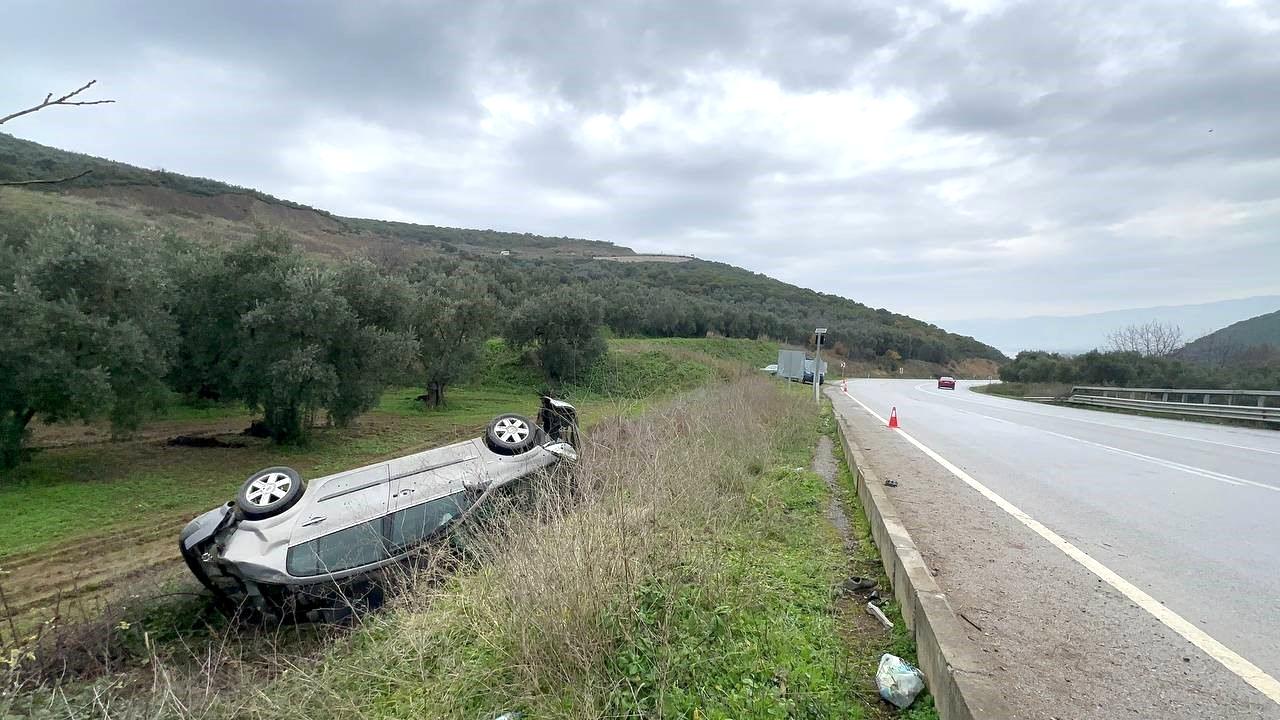 Kaza anı kamerada, tarlaya böyle uçtu