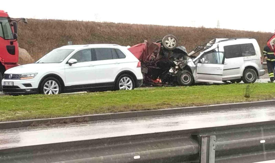 Kırklareli’nde kontrolden çıkan otomobilin