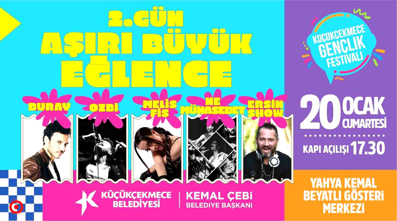 Küçükçekmece’de ‘3. Gençlik Festivali’ için geri sayım başladı