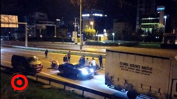 Maltepe’de motosiklet kazası: 1 yaralı