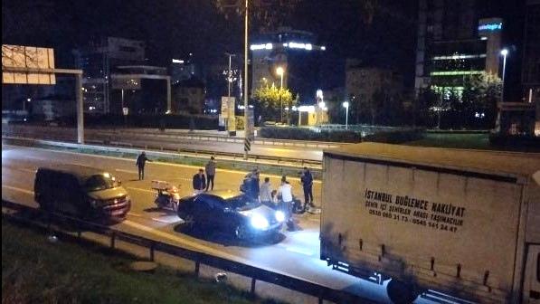 Maltepe’de motosiklet kazası: 1 yaralı