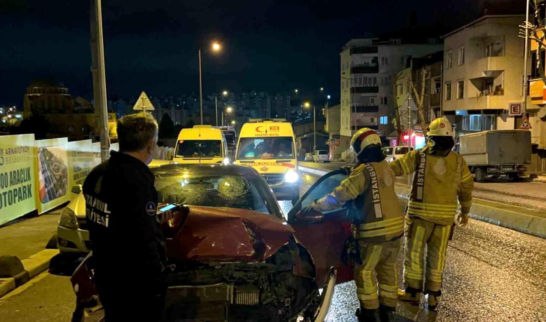 Arnavutköy’de gece saatlerinde seyir