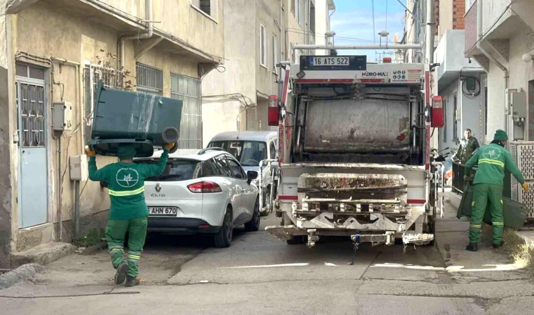 Bursa’da temizlik görevini yaparken