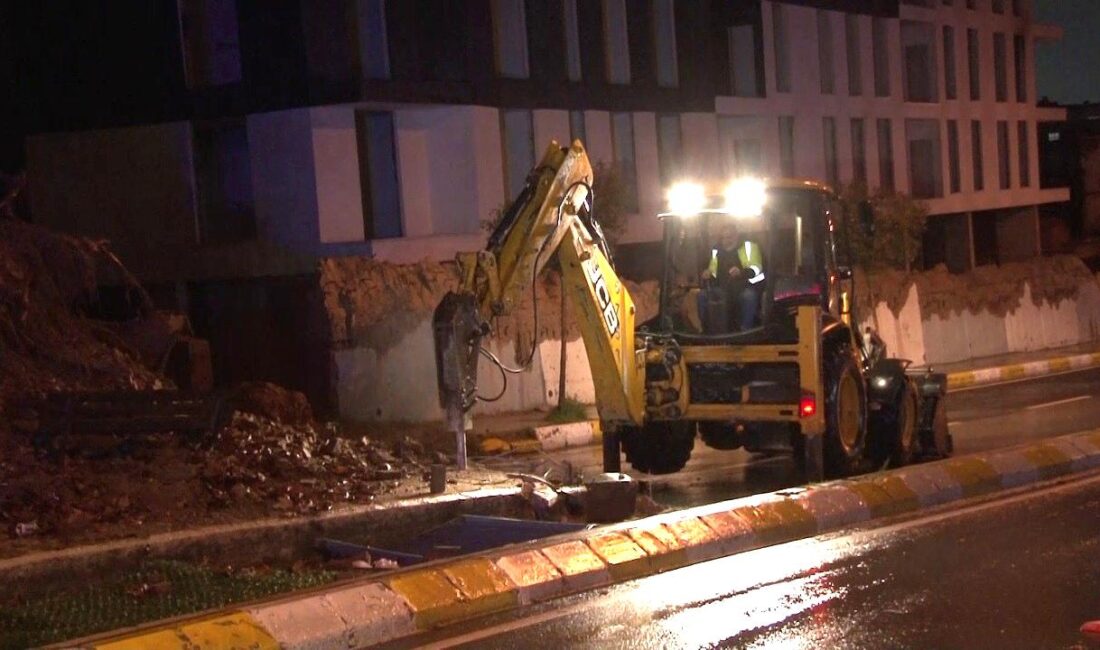 Pendik’te aşırı yağıştan dolayı