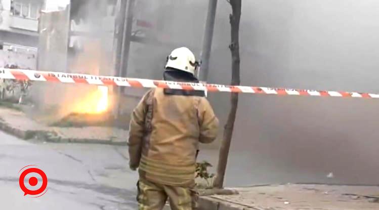 Sultangazi’de benzin istasyonu yakınlarında patlayan trafo paniğe neden oldu