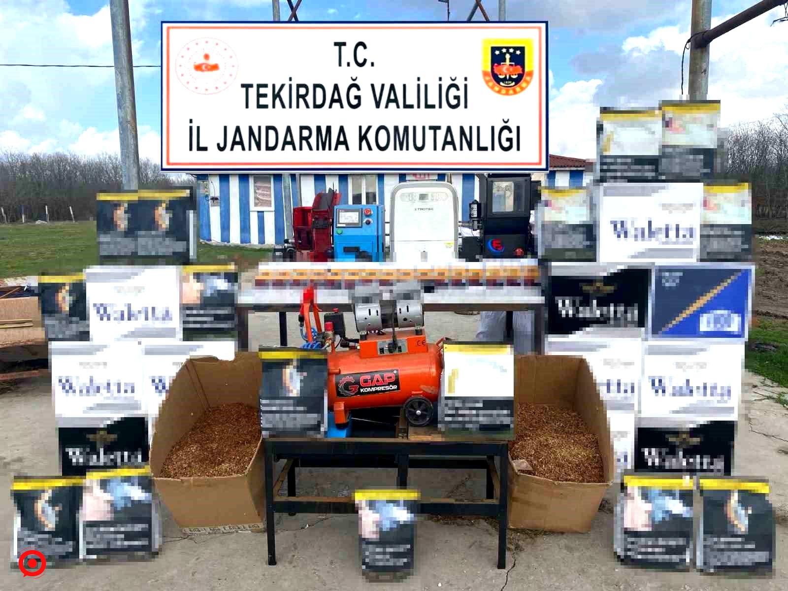 Tekirdağ’da kaçak sigara operasyonu