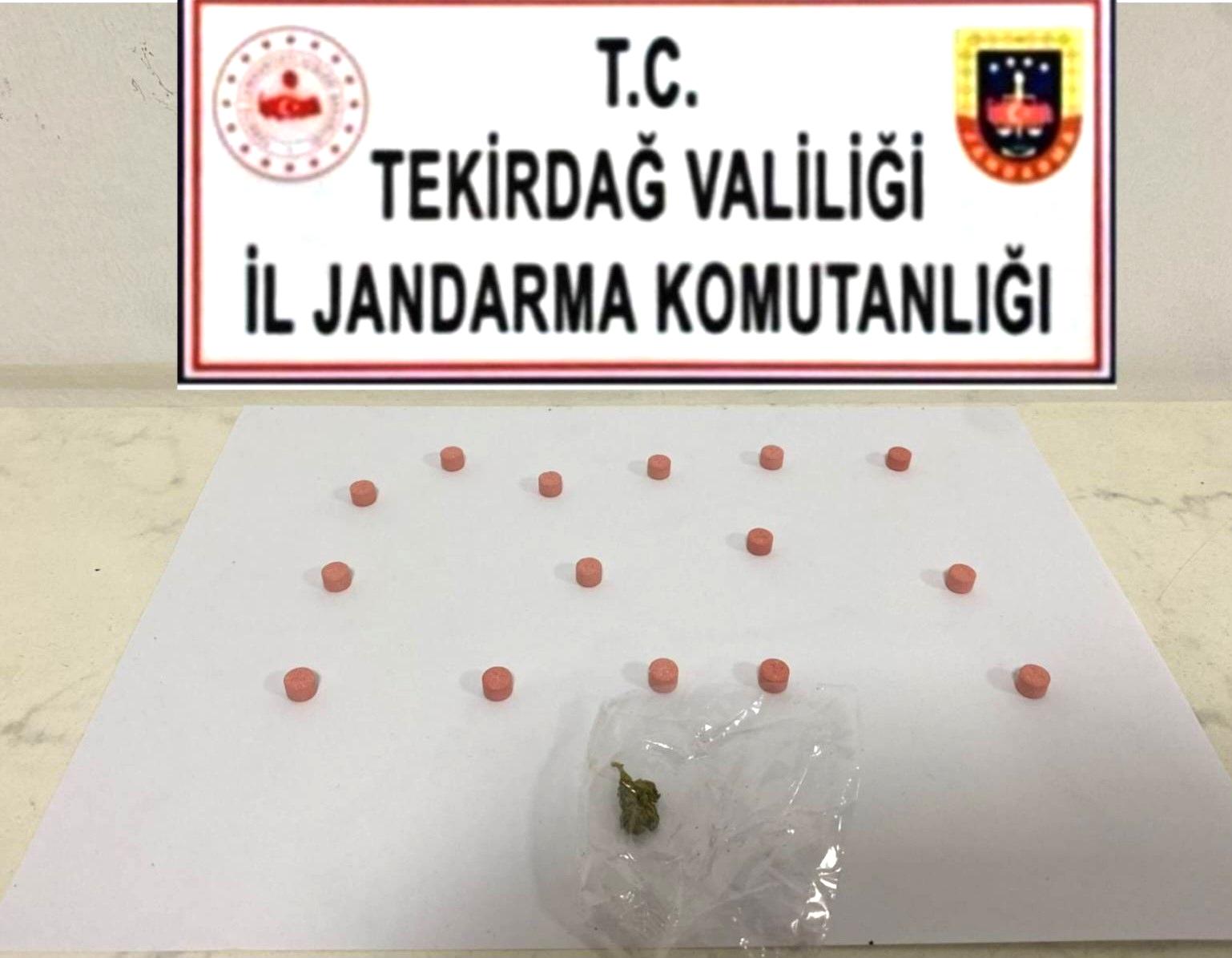 Tekirdağ’da uyuşturucu ve silah ele geçirildi