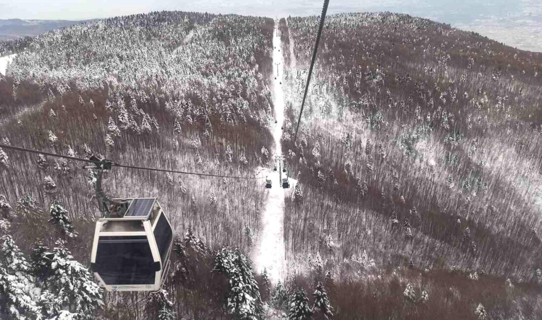 Bursa’da teleferik seferleri, şiddetli