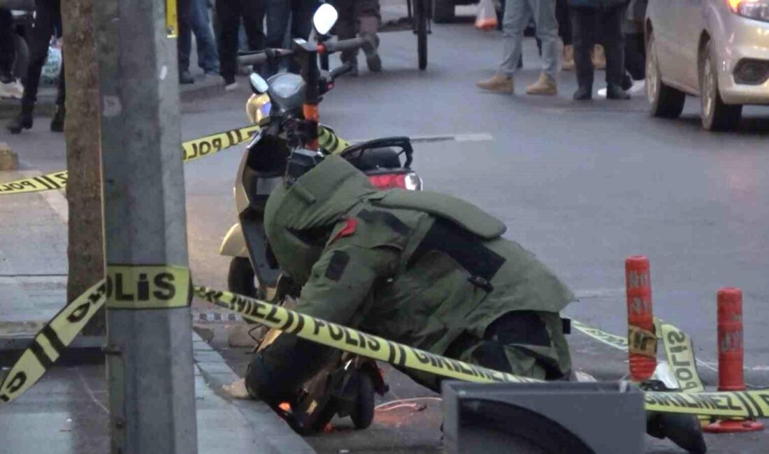 Yalova’da scooter üzerine bırakılan