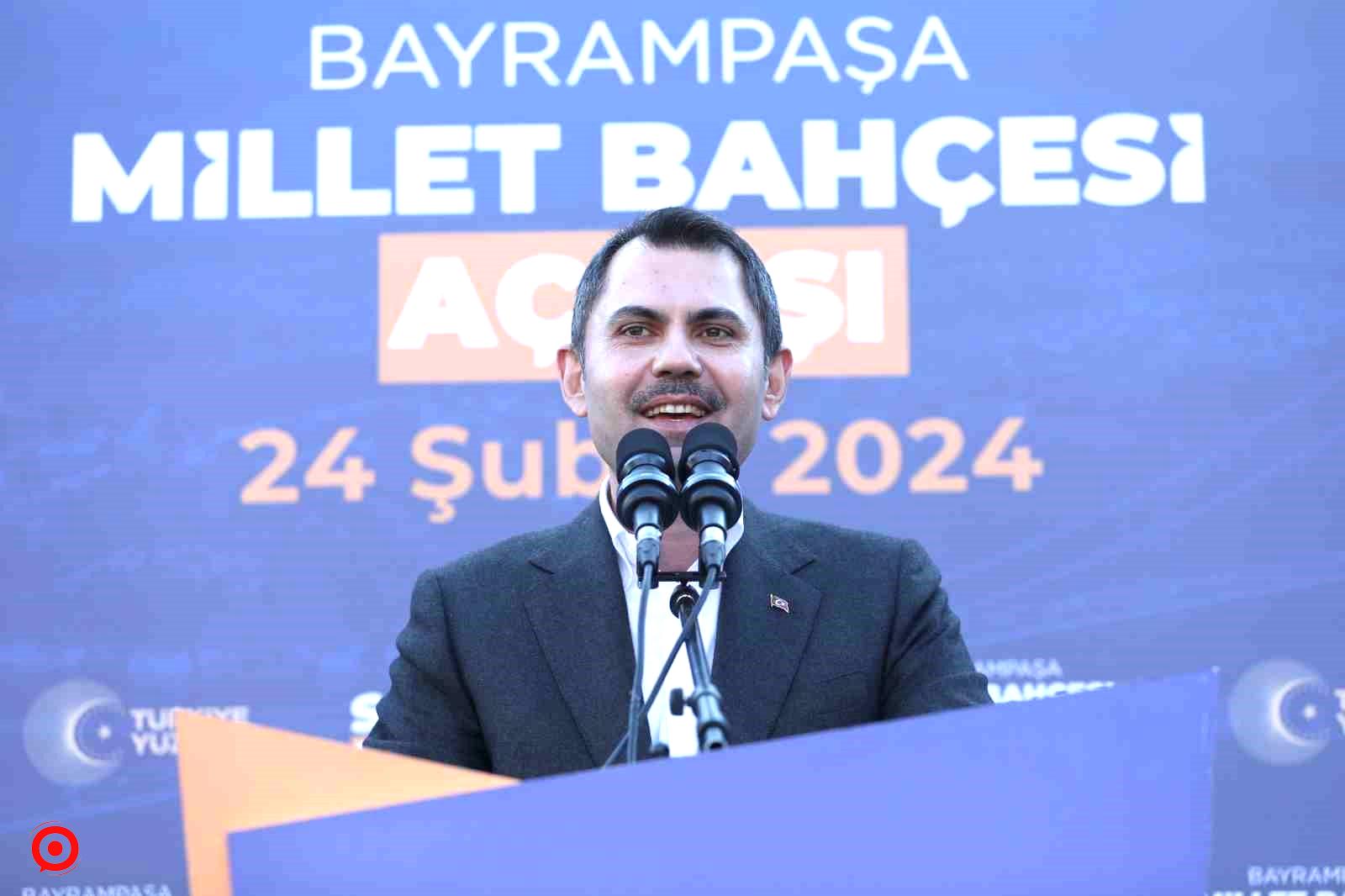 AK Parti İBB Başkan Adayı Kurum: “Bu Millet Bahçesi’nin ismi Necmettin Erbakan Millet Bahçesi olmuştur”