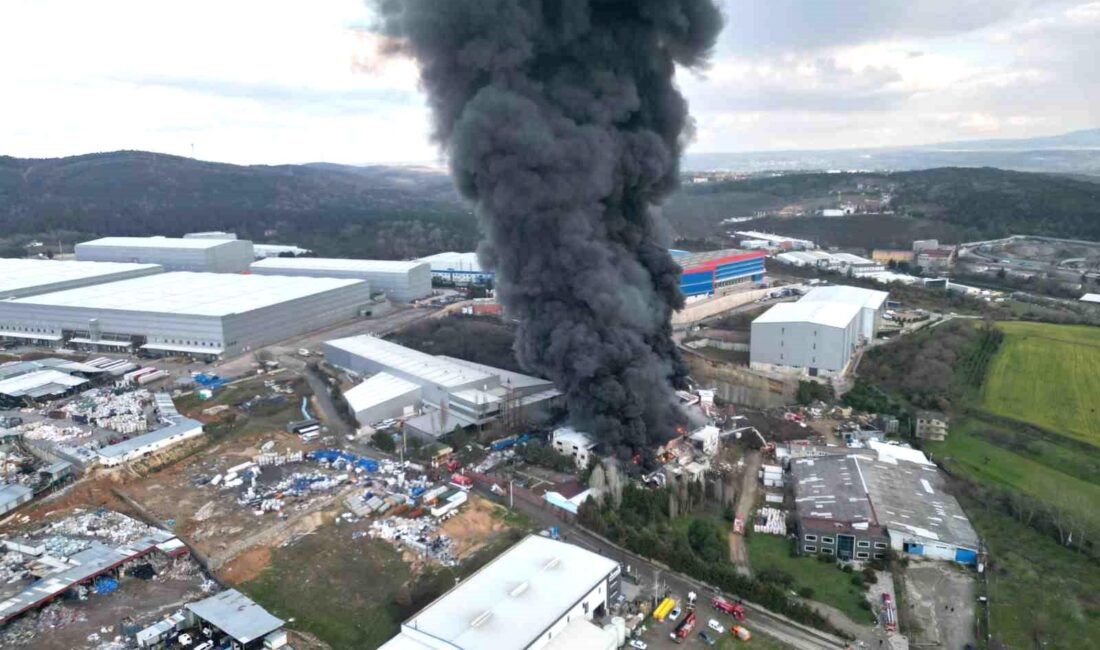 Kocaeli’nin Gebze ilçesinde yangının