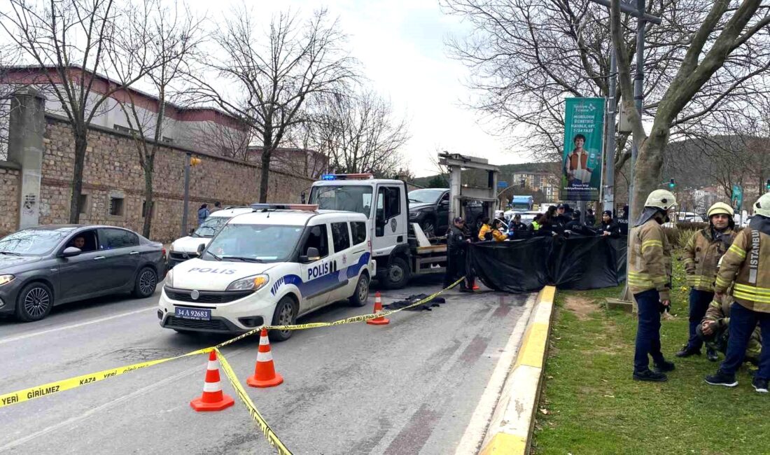 Ataşehir’de cadde üzerinde mendil