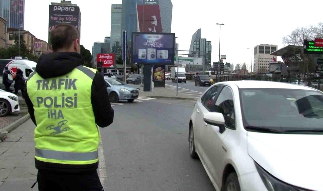 Beşiktaş’ta dron destekli trafik