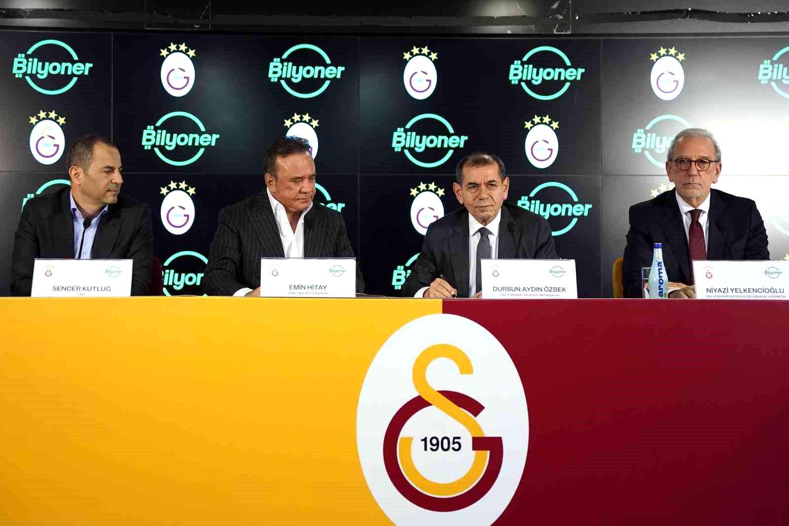 Bilyoner, Galatasaray Futbol A Takımı’nın forma sol kol sponsoru oldu