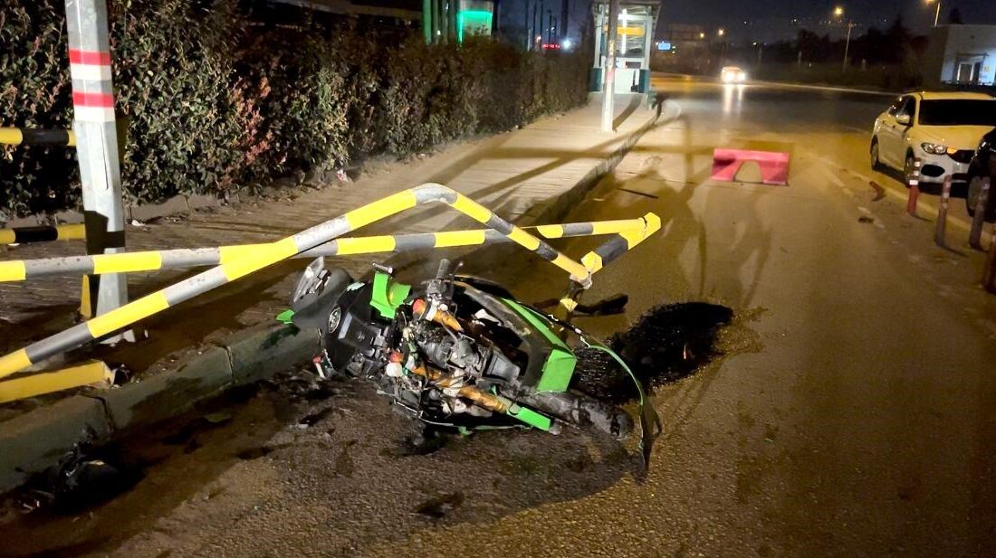 Bursa’da seyir halindeki motosiklet