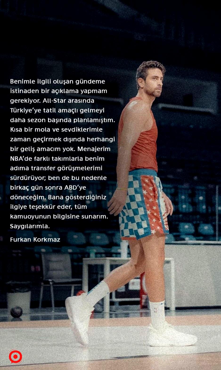 Furkan Korkmaz, ABD’ye döneceğini açıkladı