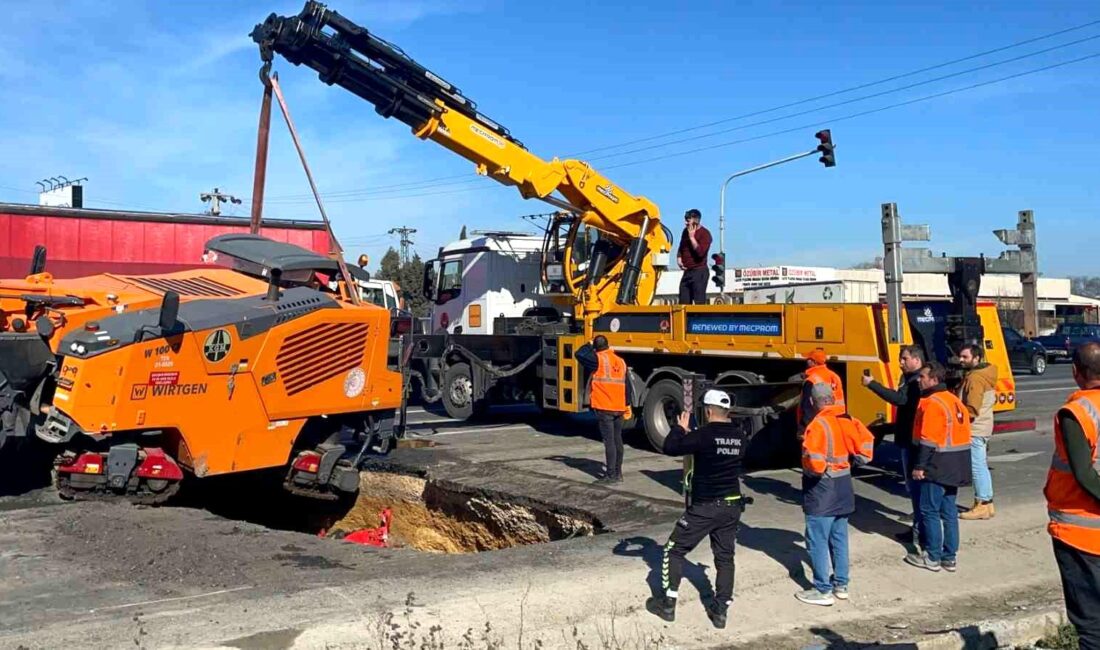 Tekirdağ’ın Çerkezköy ilçesinde yolda