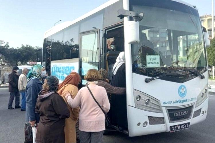 Manisa’da kandilde mezarlıklara ücretsiz ulaşım