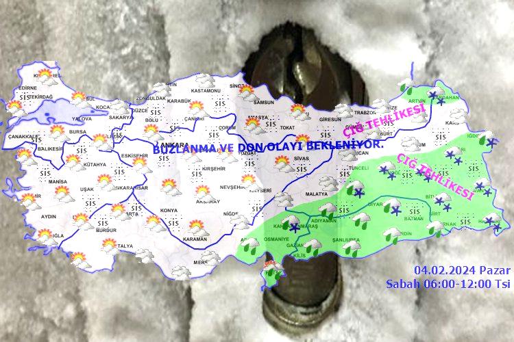 Meteoroloji’den buzlanma ve don uyarısı